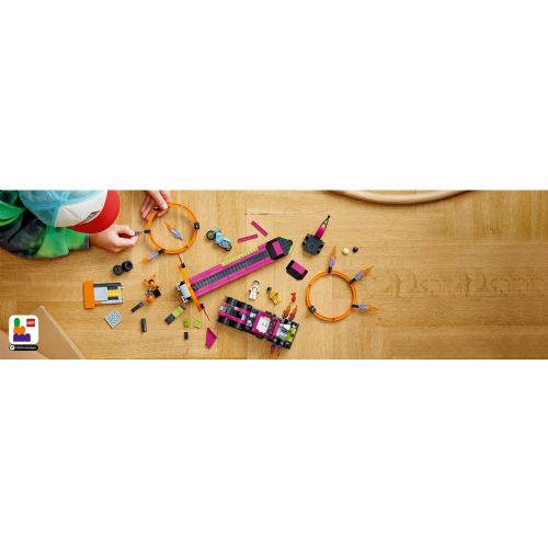 Kocke Lego City: Kaskaderski tovornjak in izziv Ring of Fire (60357)