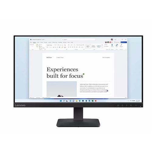Monitor Lenovo L24-4e 60,45 cm (23,8"), IPS 1920x1080 16:9 100Hz 250cd/m2 1300:1 4ms 1xHDMI 1.4 1xVGA 99 sRGB 3y