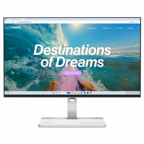 Poslovni monitor Lenovo L24D-4C – oblačno siva – 23,8-palčni Full-HD, IPS, 144 Hz, 250 nitov, HDMI, USB-C, DP