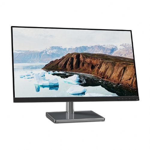 Pisarniški monitor Lenovo L27m-30 – IPS plošča, Full HD, HDMI in DP, nastavitev višine 150 mm, priključek USB-C (75 W), nosilec za spletno kamero