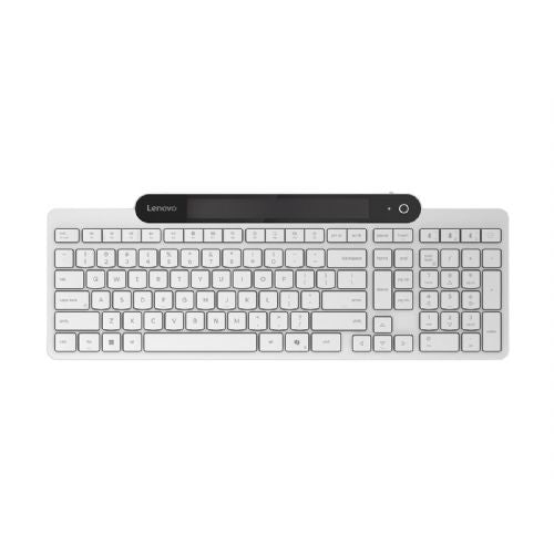 Tipkovnica Lenovo 800 Bluetooth 5.1 bela slovenska QWERTZ 109 tipk samo-polnilna