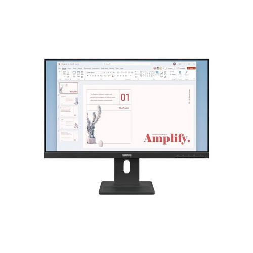 Monitor Lenovo ThinkVision E24-40 23.8" 60,45cm IPS 16:9 1920x1080 100Hz 250cd/m2 1300:1 4ms 1xHDMI 1.4 1xDP 1.2 1xVGA 99 sRGB 2Wx2