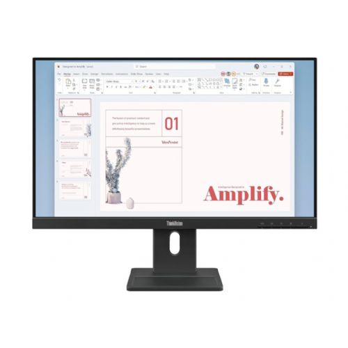 Monitor Lenovo ThinkVision E24-40 23.8" 60,45cm IPS 16:9 1920x1080 100Hz 250cd/m2 1300:1 4ms 1xHDMI 1.4 1xDP 1.2 1xVGA 99 sRGB 2Wx2