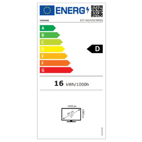 Monitor Lenovo ThinkVision E27-40 27" FHD IPS 100Hz HDR10 zvučnici