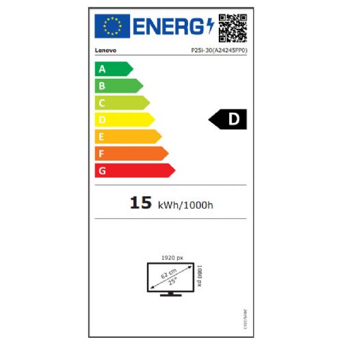 Monitor Lenovo ThinkVision P25i-30 62,2 cm (24,5"), 1920 x 1080 (FHD), IPS, 250cd/m2, DP/HDMI/VGA/USBC monitor