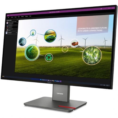 Monitor Lenovo ThinkVision P27Q-40 68,58 cm 68,6 cm (27"), 2560 x 1440 (QHD), IPS 120 Hz Daisy Chain KVM/eKVM USB-C Najbolje prodajan