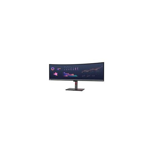 Monitor Lenovo ThinkVision P49w-30, 124,5 cm (49"), 5120 x 1440 (5K), IPS, 32 : 9, 60 Hz, 350 cd/m2, 4 ms, 2 x HDMI, DP, 4 x USB 3.2, G1, USB-C (100 W), USB-B 3.2 G1, RJ45, 2 x 5 W