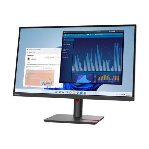 Monitor Lenovo ThinkVision T27p-30, 68,58 cm (27"), IPS, 16 : 9, 3840 x 2160, 350 cd/m2, 1300 : 1, 6 ms, USB-C (90 W), DP 1.2, HDMI 2.0, 60 Hz, 99 % sRGB