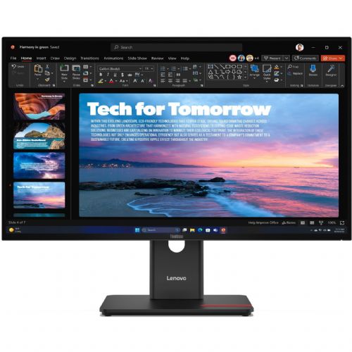 Monitor Lenovo ThinkVision T27QD-40 27inch IPS 16:9 2560x1440 120Hz 350cd/m2 1500:1 4ms 1xHDMI 2.1 1xDP 1.4 1xDP Out USB HUB 1xRJ45 3y