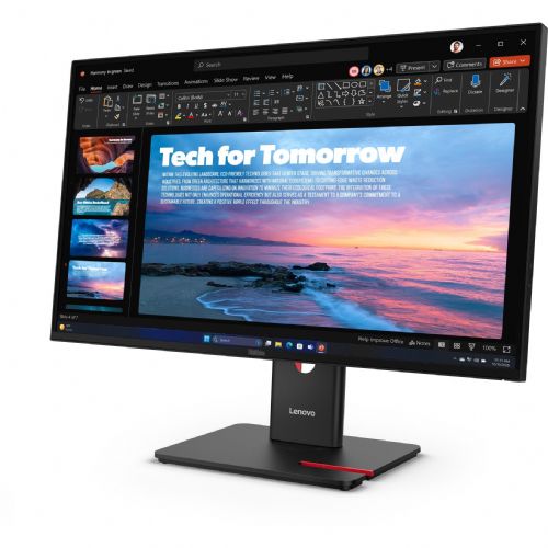 Monitor Lenovo ThinkVision T27QD-40 27inch IPS 16:9 2560x1440 120Hz 350cd/m2 1500:1 4ms 1xHDMI 2.1 1xDP 1.4 1xDP Out USB HUB 1xRJ45 3y
