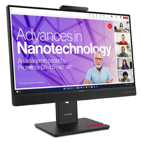 Monitor Lenovo ThinkVision T27QD-4v 27" QHD IPS HDMI/DP/USB-C, 120Hz, vgrajena kamera in zvočniki
