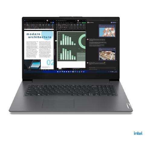 Prenosnik Lenovo V17-IRU Intel U300/8GB/SSD 512GB NVMe/43,9 cm (17,3") FHD IPS/DE/Win11Home, siva