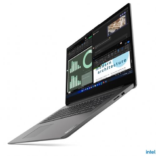 Prenosnik Lenovo V17-IRU Intel U300/8GB/SSD 512GB NVMe/43,9 cm (17,3") FHD IPS/DE/Win11Home, siva