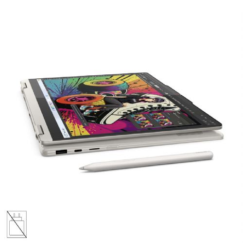 Prenosnik LENOVO Yoga 7 2-v-1 AMD Ryzen AI 7 350, 14'' WUXGA OLED zaslonom (MT), 32 GB RAM, 1 TB SSD, integrirano grafiko (UMA), Windows 11 Home, barva Seashell, 3-letna garancija, brez napajalnika