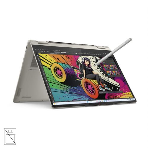 Prenosnik LENOVO Yoga 7 2-v-1 AMD Ryzen AI 7 350, 14'' WUXGA OLED zaslonom (MT), 32 GB RAM, 1 TB SSD, integrirano grafiko (UMA), Windows 11 Home, barva Seashell, 3-letna garancija, brez napajalnika