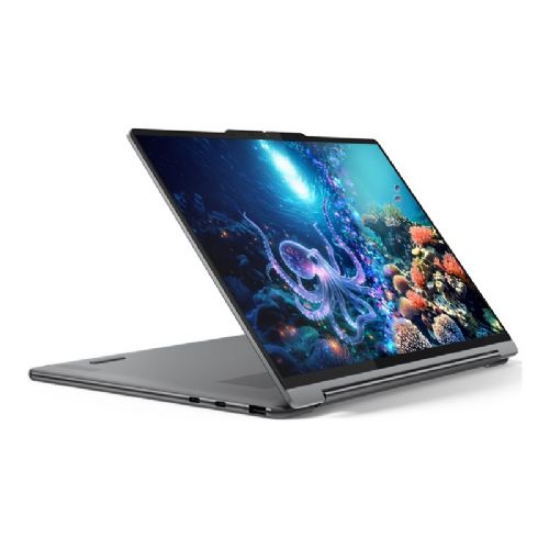 Prenosnik Lenovo Yoga 9 2-in-1 Aura Edition Intel Ultra 7-258V/32GB/SSD 1TB NVMe/35,56 cm (14") 2.8K OLED MT 120Hz/UMA/Win11Pro, Luna Grey (83LC001BSC)