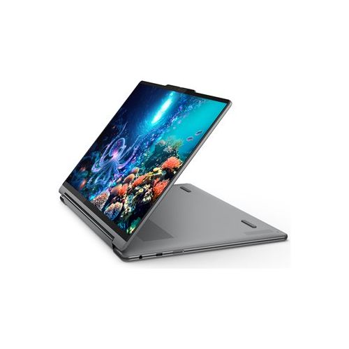 Prenosnik Lenovo Yoga 9 2-in-1 Aura Edition Intel Ultra 7-258V/32GB/SSD 1TB NVMe/35,56 cm (14") 2.8K OLED MT 120Hz/UMA/Win11Pro, Luna Grey (83LC001BSC)