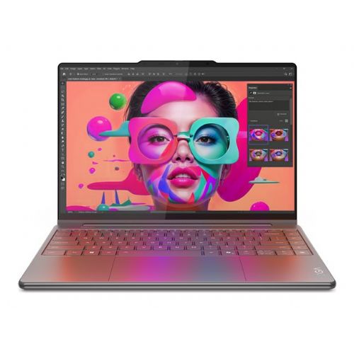 Prenosnik Lenovo Yoga 9 2-in-1 Aura Edition Intel Ultra 7-258V/32GB/SSD 1TB NVMe/35,56 cm (14") 2.8K OLED MT 120Hz/UMA/Win11Pro, Luna Grey (83LC001BSC)