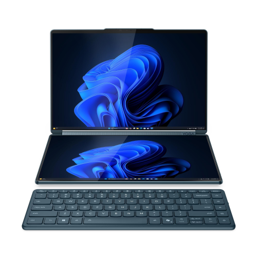 Prenosnik Lenovo Yoga Book 9 Intel Ultra 7-255H/32GB/SSD 1TB NVMe/2x 33,8 cm (13,3") 2.8K OLED 120Hz MT/UMA/Win11Home, Tidal Teal (83KJ0008RM)