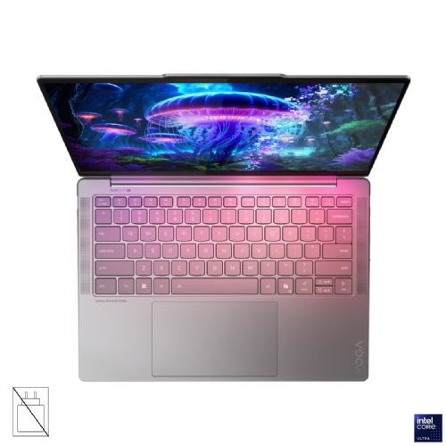 Prenosnik LENOVO Yoga Slim 7 Aura Edition, Intel Core Ultra 7 258V, 14-palčni 2.8K WQXGA+ OLED zaslon, multi-touch, 32 GB RAM, 1 TB prostora za shranjevanje, UMA grafika, Windows 11 Home, Luna Grey, 3-letna garancija, brez napajalnika