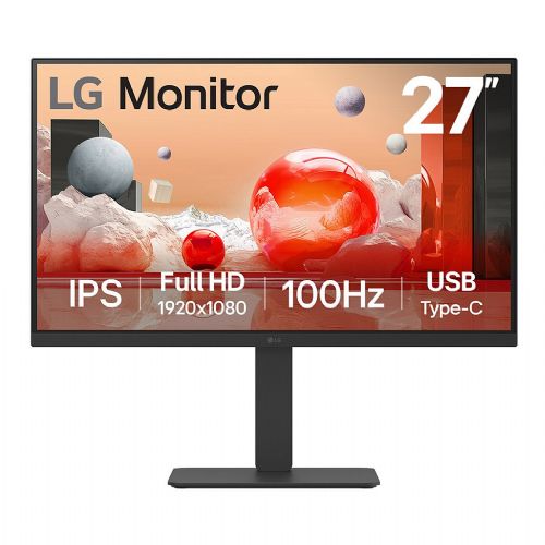 Monitor LG 27BA750-B 68,6 cm (27"), 1920x1080 (FHD), IPS, 250 cd/m2, HDMI DP DaisyChain, USB-C 65W, črn
