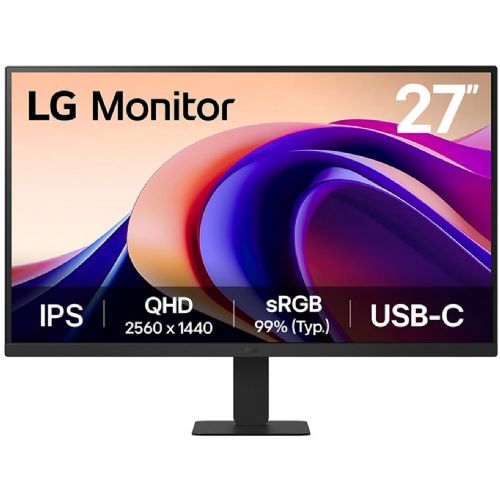 Monitor LG 27U631A-B, 68,6 cm (27"), 2560 x 1440, 16:9, IPS, 250 cd/m2, 5ms, črna