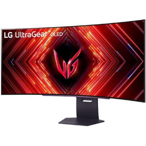 Monitor LG UltraGear 45GS95QX-B, 45" zakrivljeni OLED, 240 Hz, QHD 3440x1440, 0,03 ms, HDR True Black 400, G-SYNC/FreeSync