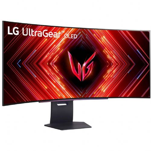 Monitor LG UltraGear 45GS95QX-B, 45" zakrivljeni OLED, 240 Hz, QHD 3440x1440, 0,03 ms, HDR True Black 400, G-SYNC/FreeSync