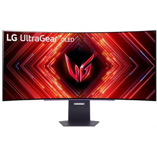 Monitor LG UltraGear 45GS95QX-B, 45" zakrivljeni OLED, 240 Hz, QHD 3440x1440, 0,03 ms, HDR True Black 400, G-SYNC/FreeSync