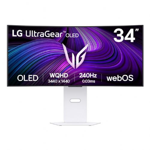 Monitor LG 34GX90SA-W 86,4cm (34") 3440 x 1440, 21:9, OLED, 275cd/m2, 1ms, srebrna