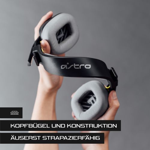 Slušalke Logitech Astro Gaming A10 Gen 2, žične, polne velikosti, 3,5 mm vtičnica, črne