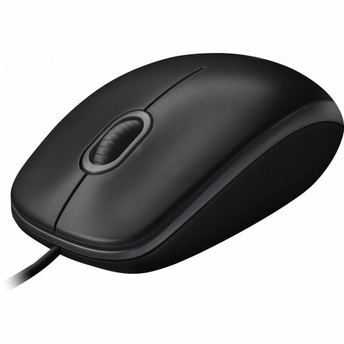 Miška Logitech B100, optična, črna
