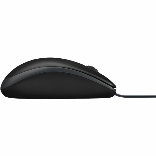 Miška Logitech B100, optična, črna