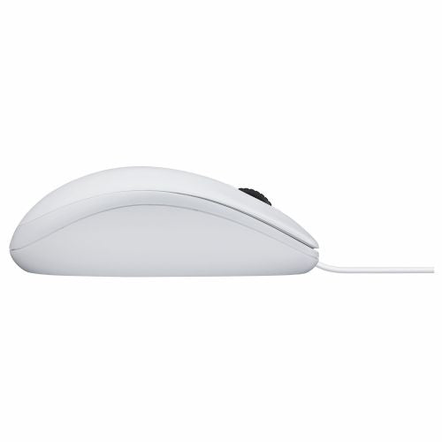 Miška Logitech B100 optična USB bela