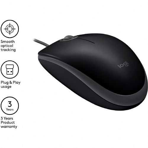 Miška Logitech B110 Silent USB