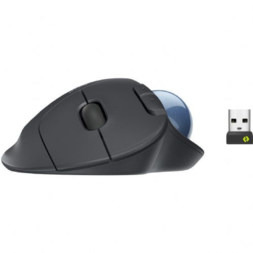 Brezžična miška Logitech ERGO M575 for Business Trackball grafit
