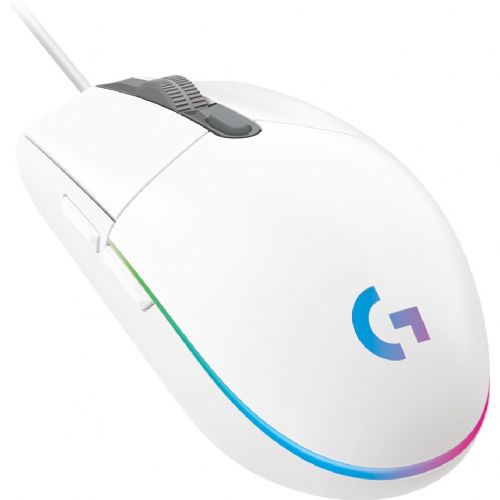 Miška Logitech G102 LIGHTSYNC - BELA - EER