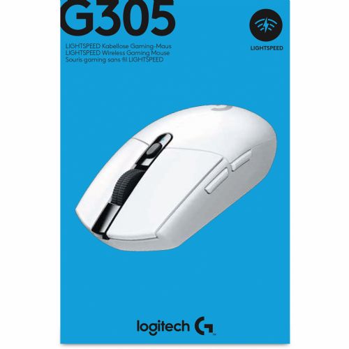 Brezžična igralna miška Logitech G305 bela