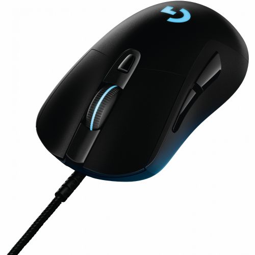 Miška Logitech G403 Prodigy črne barve. USB. 6 gumbov. Žična.