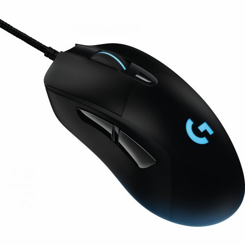 Miška Logitech G403 Prodigy črne barve. USB. 6 gumbov. Žična.
