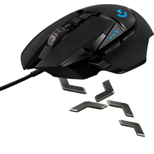 Igralna miška Logitech G502 Hero, RGB, USB optična, črna
