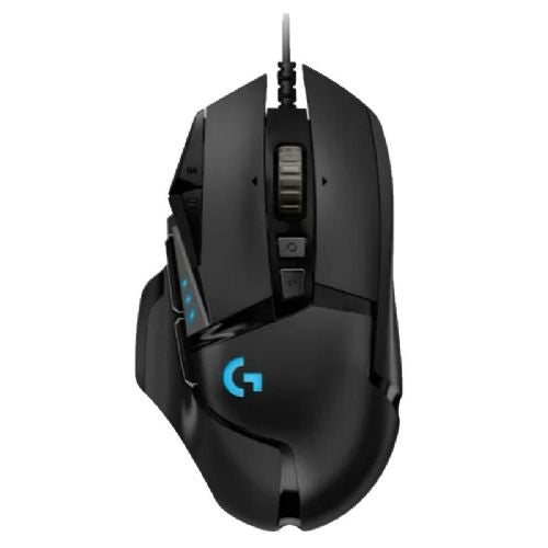 Gaming miška Logitech G502 HERO, žična, HERO 25K senzor, 25.600 DPI, LIGHTSYNC RGB, črna