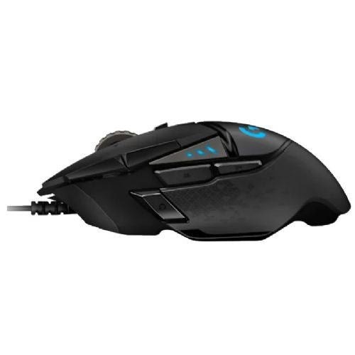 Gaming miška Logitech G502 HERO, žična, HERO 25K senzor, 25.600 DPI, LIGHTSYNC RGB, črna