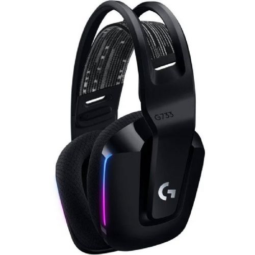 Gaming slušalke z mikrofonom Logitech G733 Lightspeed, brezžične, RGB, črne ac92142945