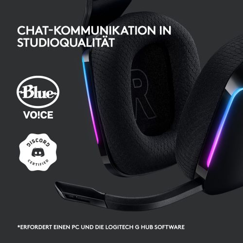 Slušalke Logitech Lightspeed G733 črne