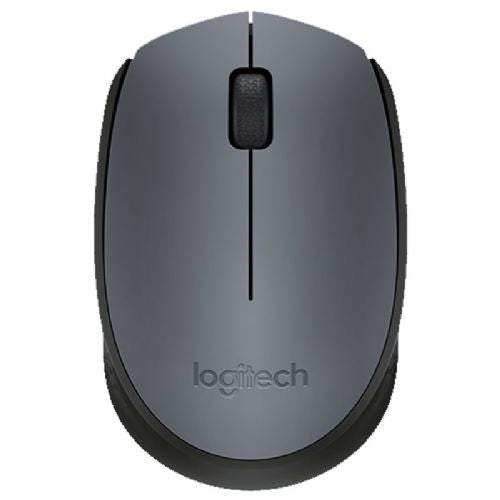 Brezžična optična miška siva Logitech M170
