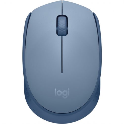 Miška Logitech M171 Miška desni in levi optični 3 gumbi brezžični 2,4 GHz USB brezžični sprejemnik modra/siva