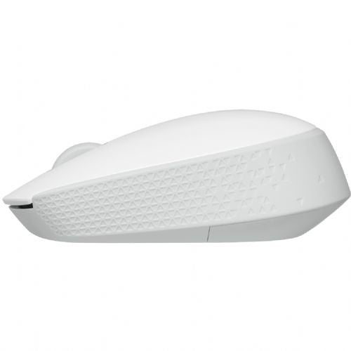 Miška Logitech M171 desni in levi optični 3 gumbi brezžični 2,4 GHz USB brezžični sprejemnik umazano bel
