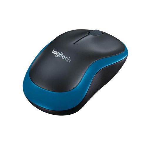Brezžična optična miška Logitech 185 (modra)