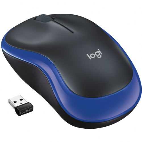 Miška Logitech M185 brezžična modra